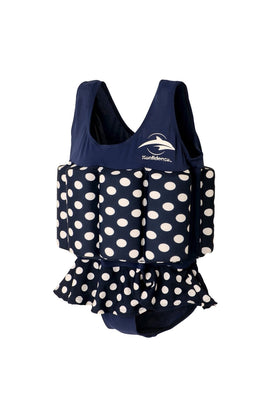 Konfidence Floatsuit 2 3 Years Navy Polka Dot