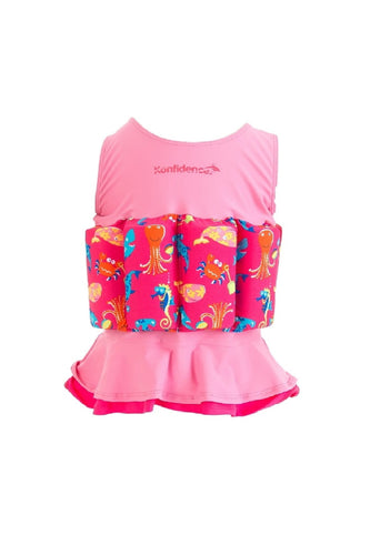 Konfidence Floatsuit 2 3 Years Sea Friends Pink