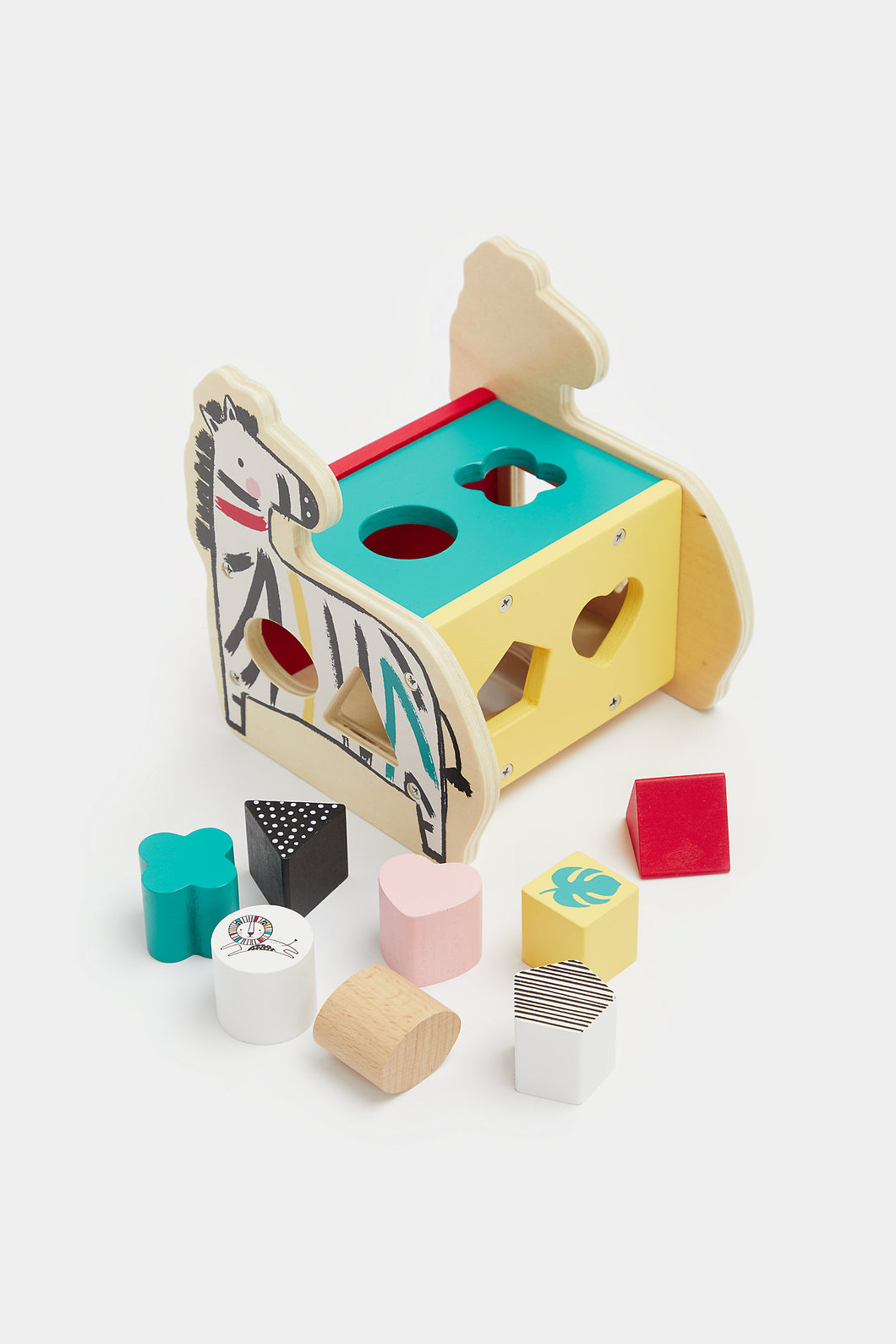Mothercare Wooden Zebra Shape Sorter Toy