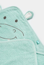 
                        
                          Load image into Gallery viewer, Mothercare Hippo Cuddle And Dry Hooded Towel
                        
                      