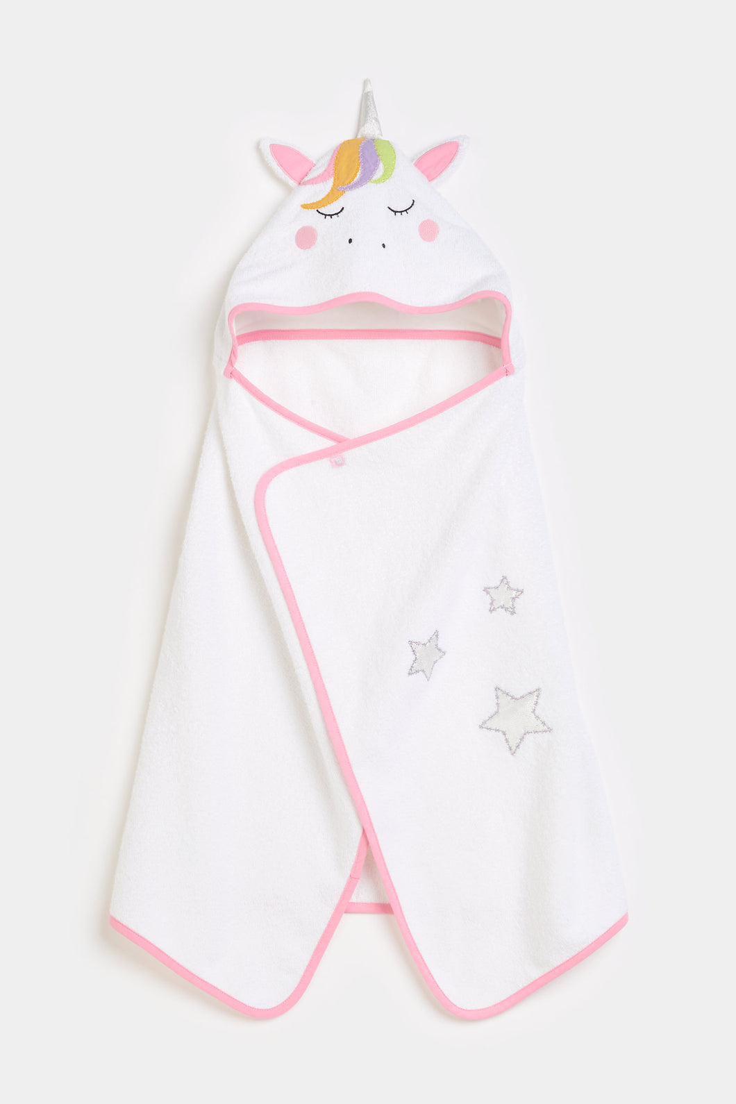 Mothercare Unicorn Cuddle And Dry Hooded Toddler Towel