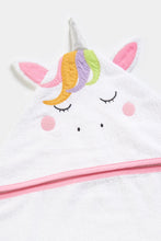 
                        
                          Load image into Gallery viewer, Mothercare Unicorn Cuddle And Dry Hooded Toddler Towel
                        
                      