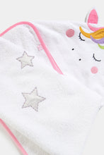 
                        
                          Load image into Gallery viewer, Mothercare Unicorn Cuddle And Dry Hooded Toddler Towel
                        
                      