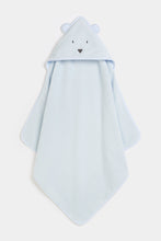 
                        
                          Load image into Gallery viewer, Mothercare Premium Cuddle And Dry Hooded Towel - Blue
                        
                      