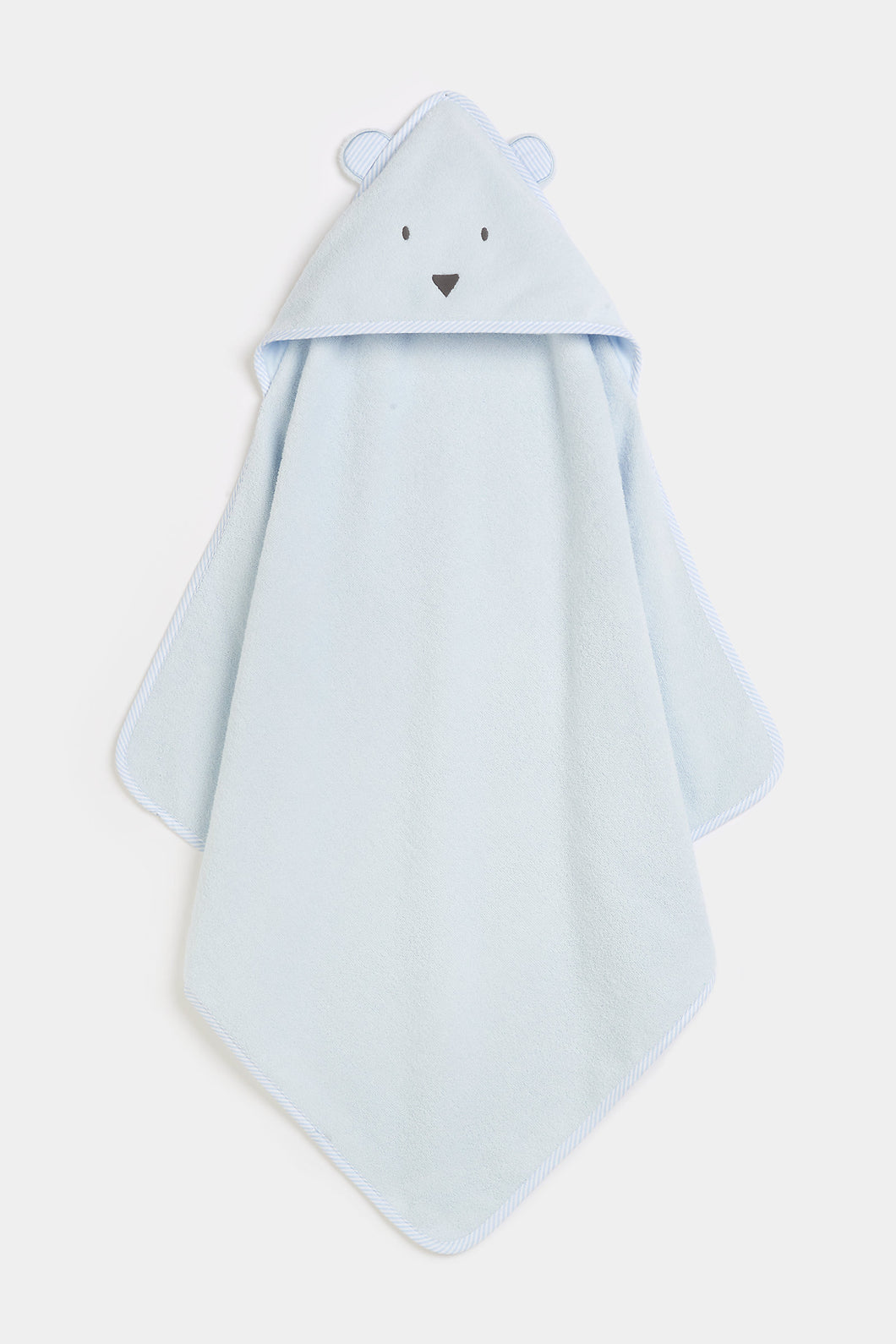 Mothercare Premium Cuddle And Dry Hooded Towel - Blue