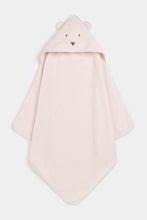 
                        
                          Load image into Gallery viewer, Mothercare Premium Cuddle And Dry Hooded Towel - Pink
                        
                      