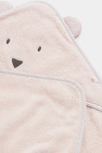 
                        
                          Load image into Gallery viewer, Mothercare Premium Cuddle And Dry Hooded Towel - Pink
                        
                      