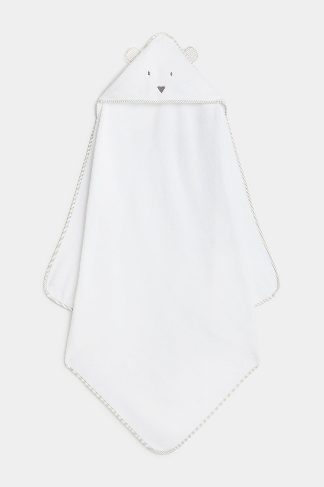 Mothercare Premium Cuddle And Dry Hooded Towel - White