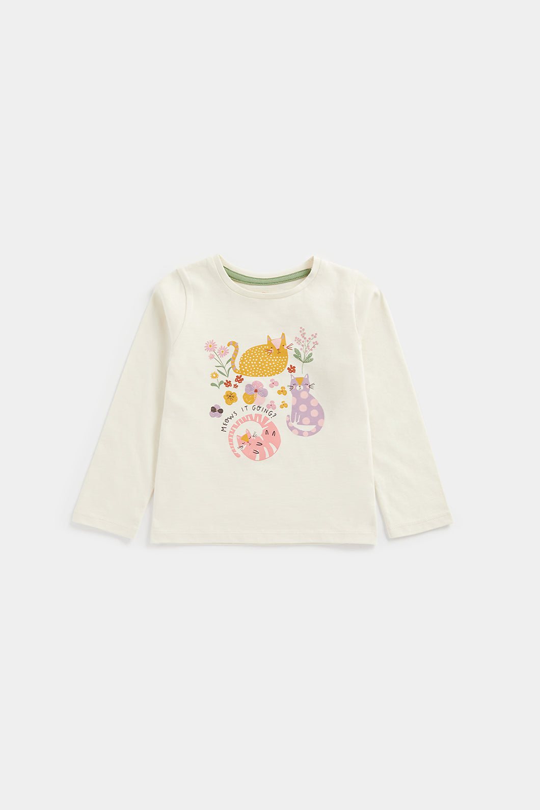 Mothercare Cats Long-Sleeved T-Shirt