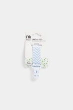 
                        
                          將圖片載入圖庫檢視器 Mothercare Blue Chevron Soother Clip
                        
                      