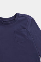 
                        
                          Load image into Gallery viewer, Mothercare Navy Long-Sleeved T-Shirt
                        
                      