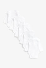 
                        
                          Load image into Gallery viewer, Mothercare White Long-Sleeved Bodysuits - 5 Pack
                        
                      