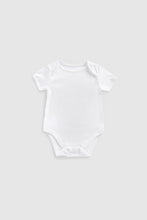 
                        
                          Load image into Gallery viewer, Mothercare White Short-Sleeved Bodysuits - 3 Pack
                        
                      