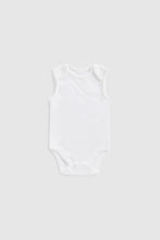 
                        
                          Load image into Gallery viewer, Mothercare White Sleeveless Bodysuits - 3 Pack
                        
                      