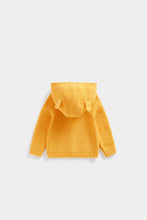 
                        
                          Load image into Gallery viewer, Mothercare Ochre Organic-Cotton Knitted Cardigan
                        
                      