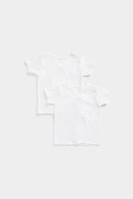 
                        
                          Load image into Gallery viewer, Mothercare White Wrap Vests - 2 Pack
                        
                      