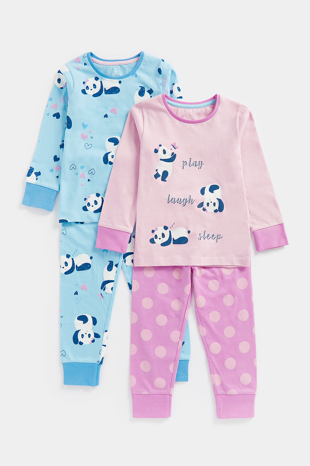 Mothercare Panda Pyjamas - 2 Pack