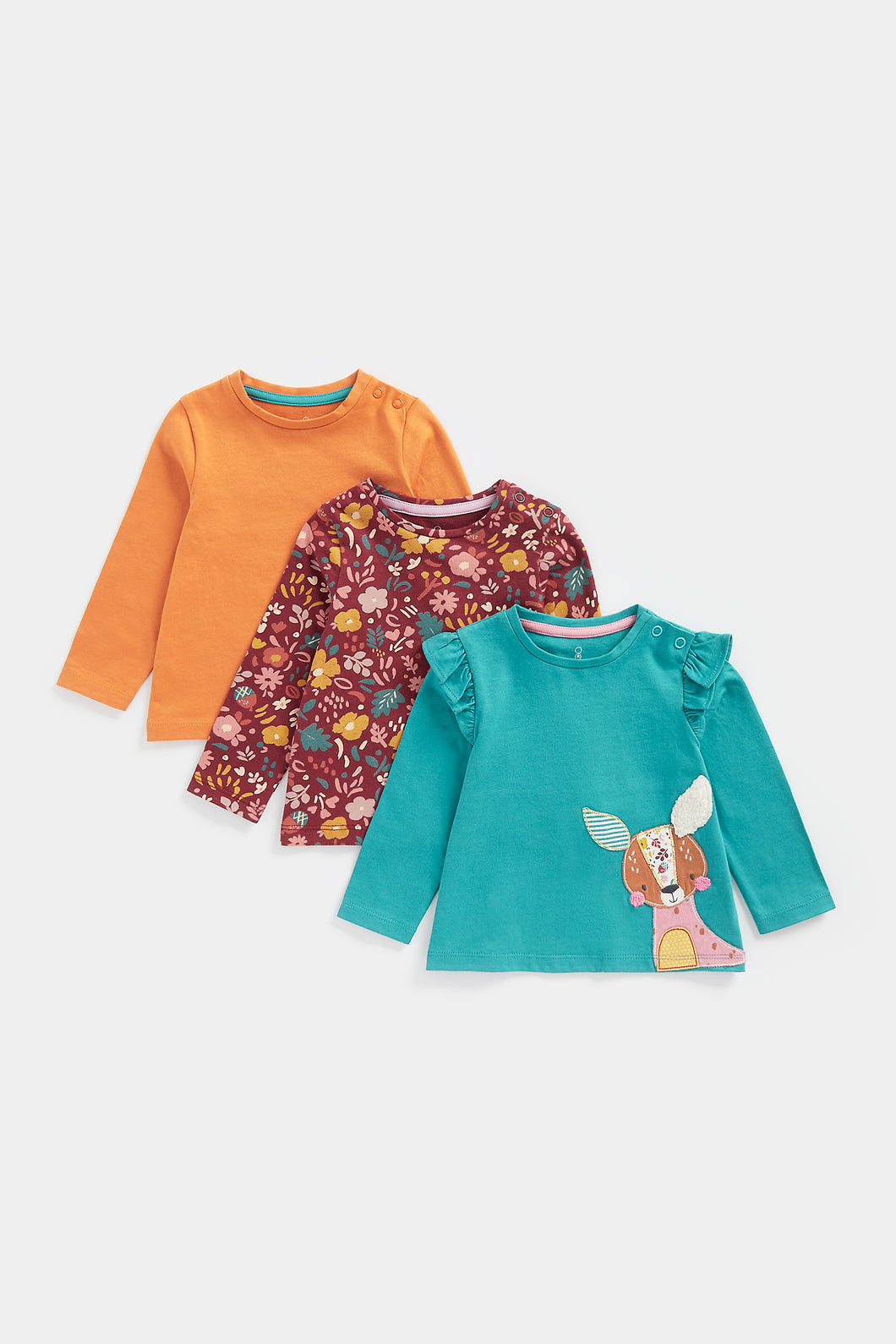 Mothercare Woodland Long-Sleeved T-Shirts - 3 Pack