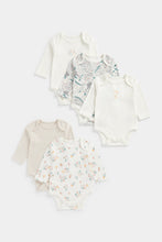 
                        
                          Load image into Gallery viewer, Mothercare Woodland Friends Long-Sleeved Bodysuits - 5 Pack
                        
                      