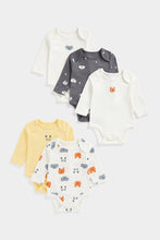 
                        
                          Load image into Gallery viewer, Mothercare Bear Hugs Long-Sleeved Bodysuits - 5 Pack
                        
                      