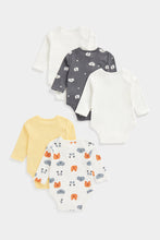 
                        
                          Load image into Gallery viewer, Mothercare Bear Hugs Long-Sleeved Bodysuits - 5 Pack
                        
                      