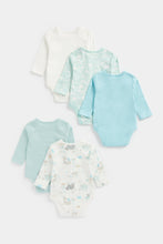 
                        
                          Load image into Gallery viewer, Mothercare Winter Bear Long-Sleeved Bodysuits - 5 Pack
                        
                      