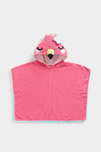 
                        
                          Load image into Gallery viewer, Mothercare Flamingo Hooded Towelling Cover-Up
                        
                      