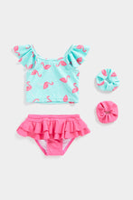 
                        
                          Load image into Gallery viewer, Mothercare Flamingo Tankini With Hair Ties
                        
                      