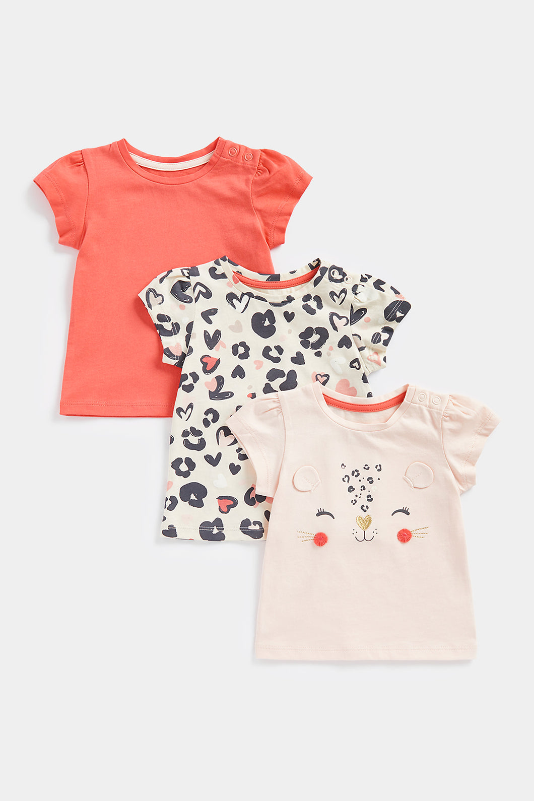 Mothercare Little Leopard T-Shirts - 3 Pack