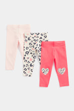
                        
                          Load image into Gallery viewer, Mothercare Leopard Leggings - 3 Pack
                        
                      