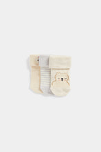 
                        
                          Load image into Gallery viewer, Mothercare Turn-Over-Top Baby Socks - 3 Pack
                        
                      