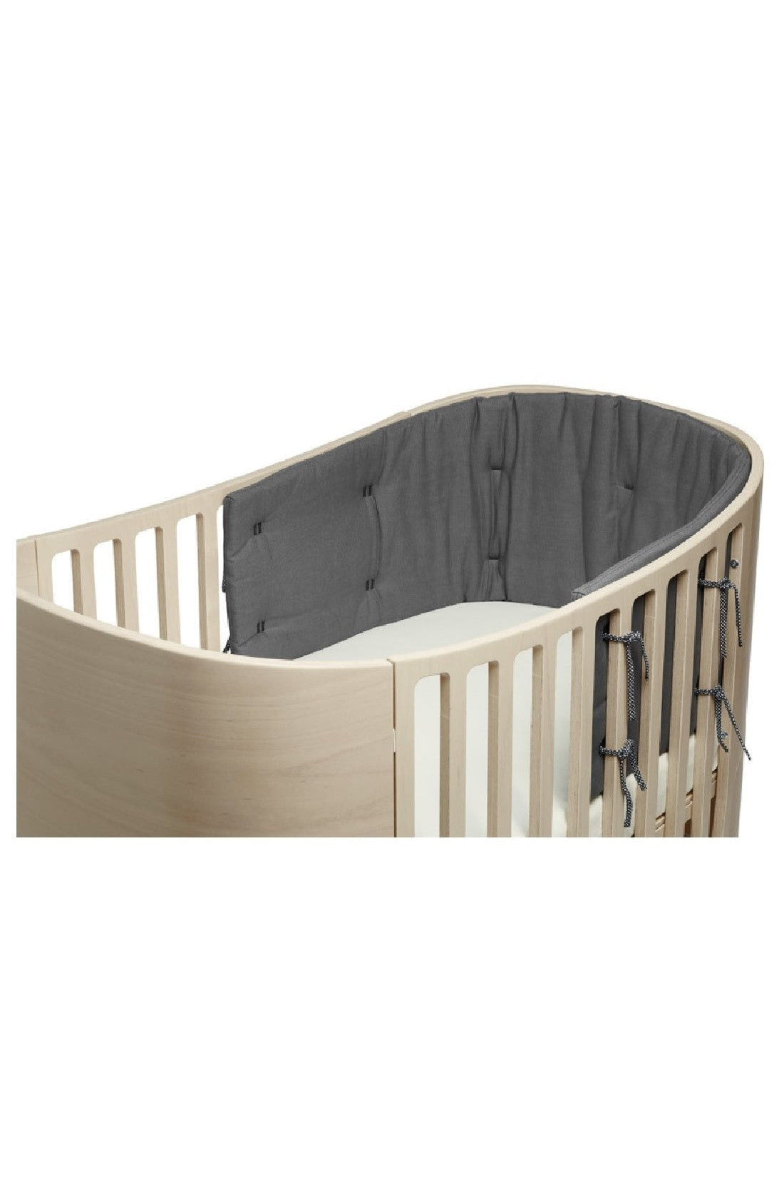 Buy Leander Classic Baby Cot Bumper (Half Coverage) Cool Grey Online