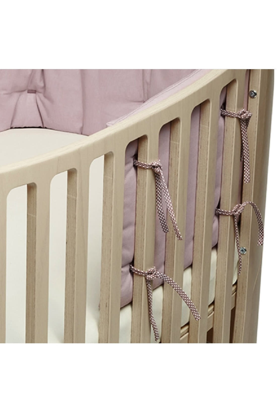 Buy Leander Classic Baby Cot Bumper (Half Coverage) Dusty Rose Online
