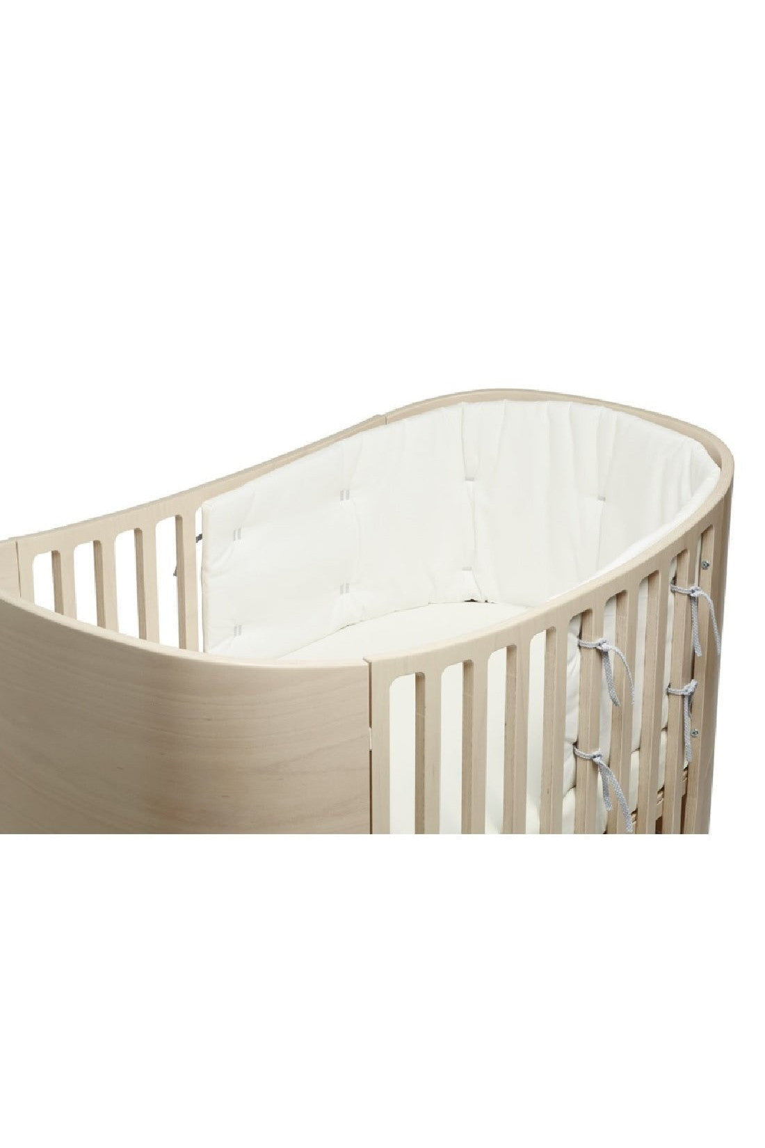 Buy Leander Classic Baby Cot Bumper (Half Coverage) Snow Online
