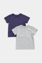 
                        
                          Load image into Gallery viewer, Mothercare Navy And Grey T-Shirts - 2 Pack
                        
                      