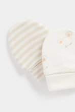 
                        
                          Load image into Gallery viewer, Mothercare My First Bear Baby Mitts - 2 Pack
                        
                      