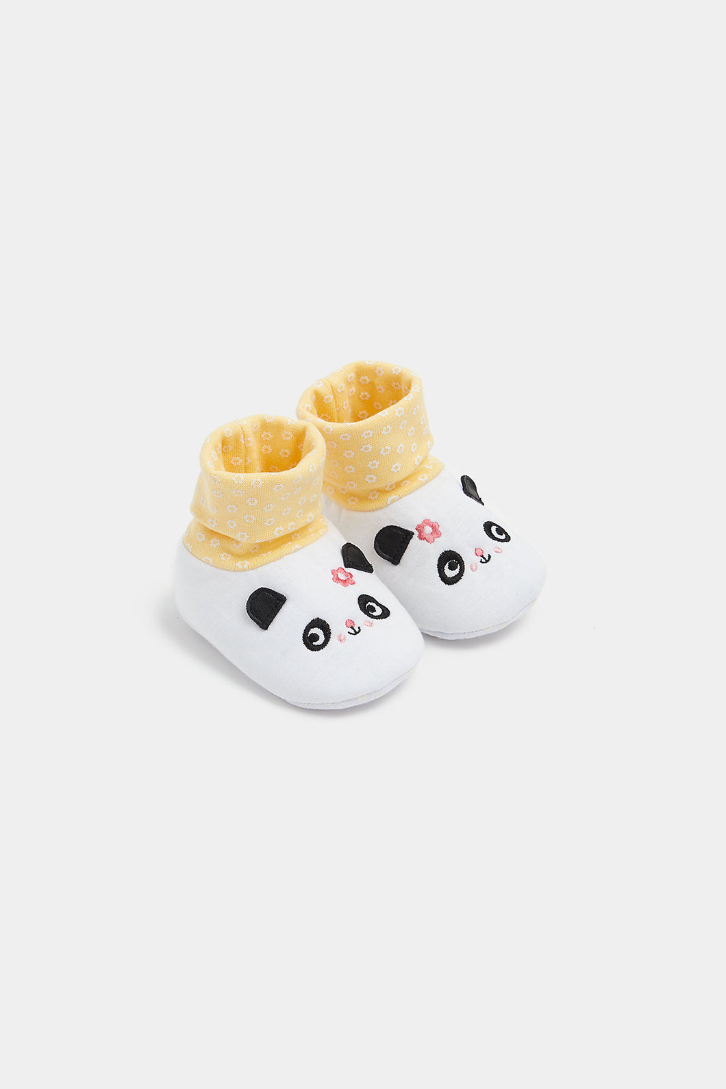 Mothercare Panda Sock-Top Baby Booties