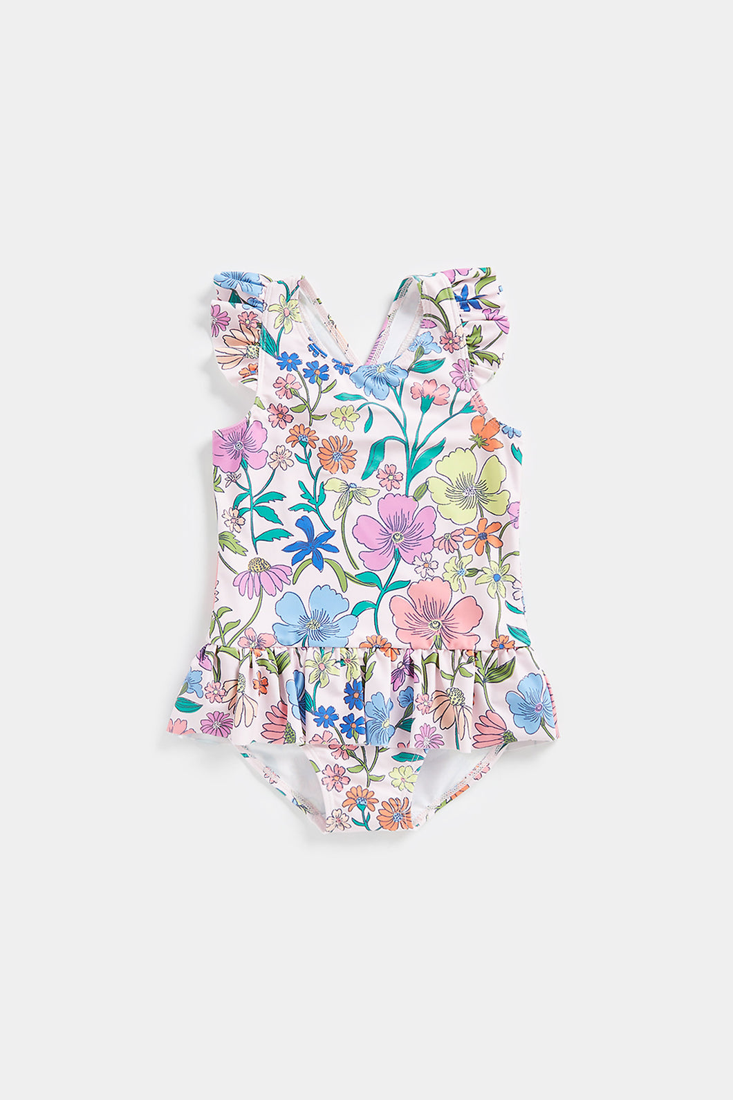 Mothercare Floral Frill Swimsuit
