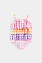 
                        
                          Load image into Gallery viewer, Mothercare Checked Frill Swimsuit
                        
                      