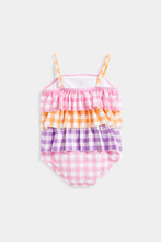 
                        
                          Load image into Gallery viewer, Mothercare Checked Frill Swimsuit
                        
                      