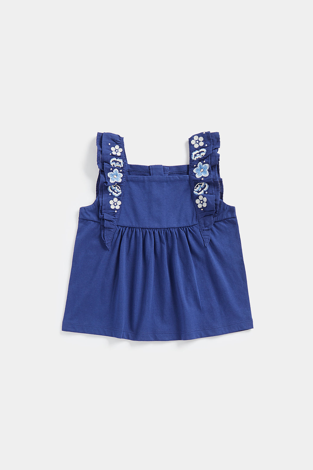 Mothercare Frill T-Shirt With Embroidery