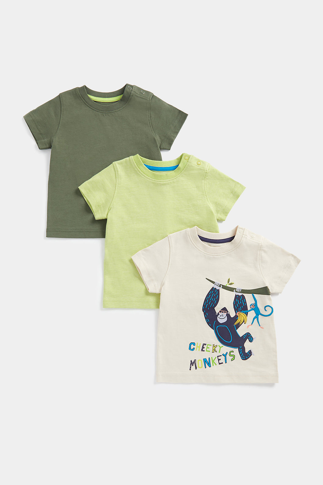 Mothercare Cheeky Monkey T-Shirts - 3 Pack