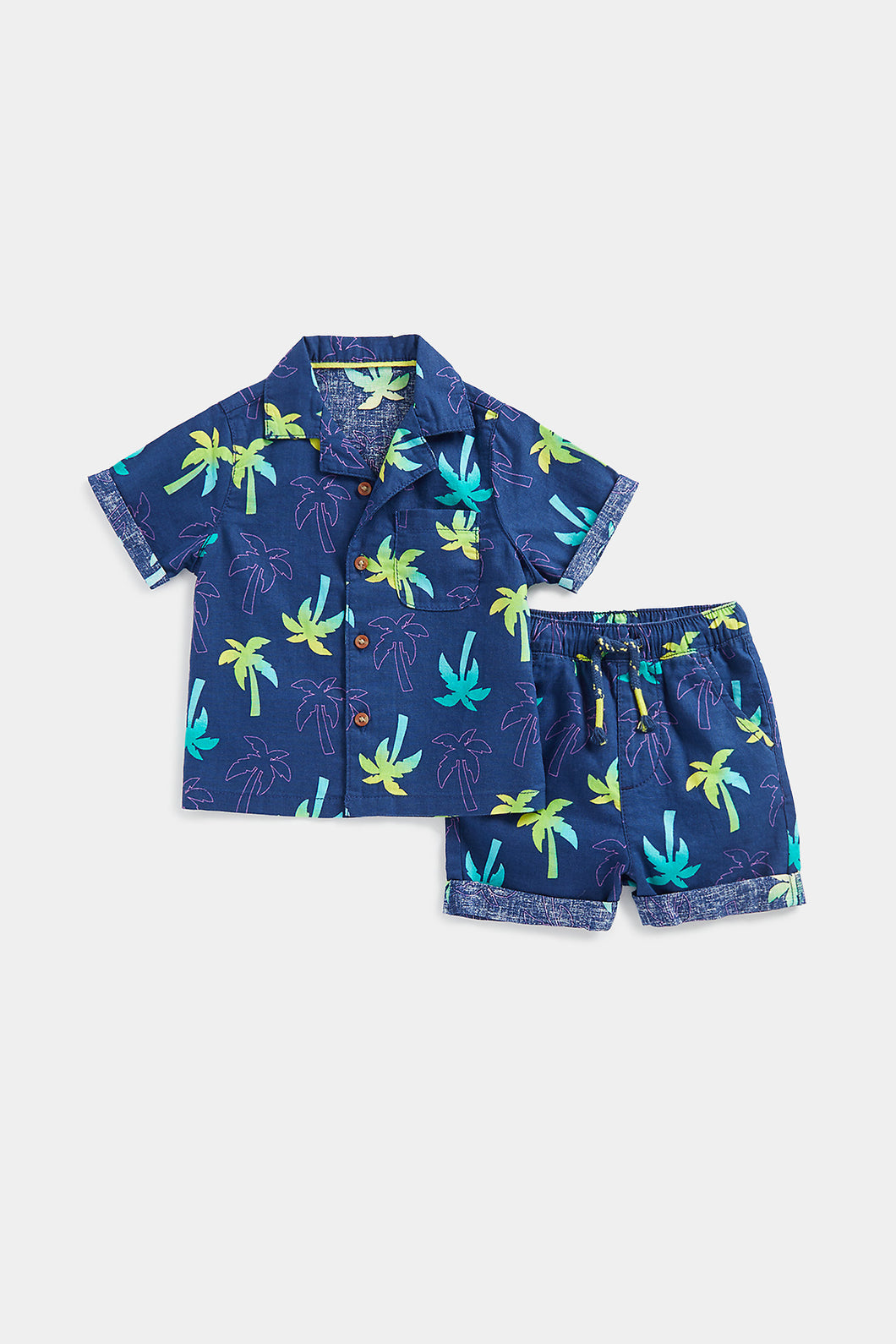 Mothercare Palm Tree Shirt And Shorts Set