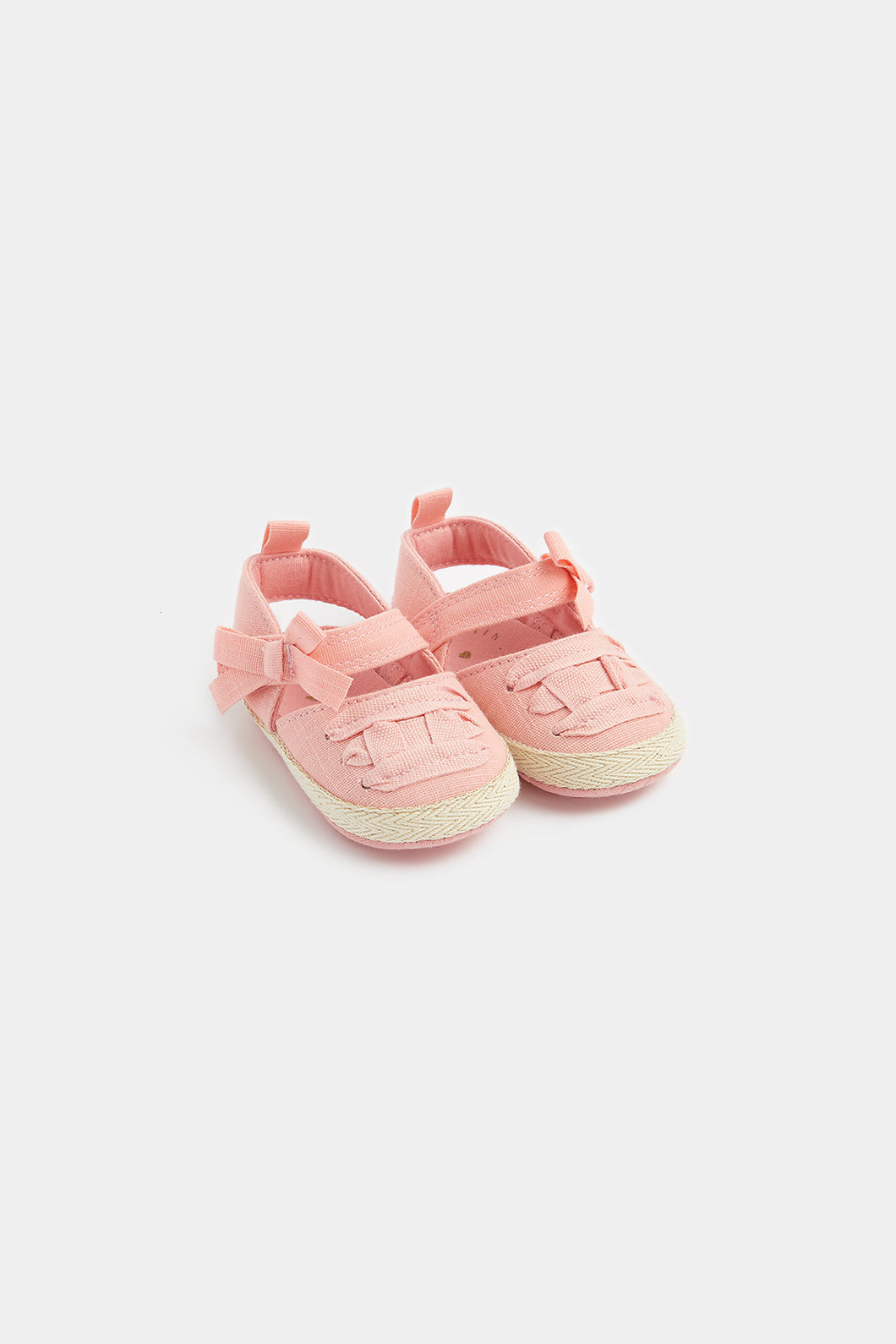 Mothercare Pink Bow Pram Shoes