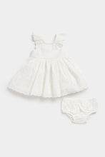 
                        
                          將圖片載入圖庫檢視器 Mothercare White Broderie Dress And Knickers
                        
                      