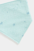 
                        
                          Load image into Gallery viewer, Mothercare Blue Star Muslin Dribbler Bibs - 3 Pack
                        
                      