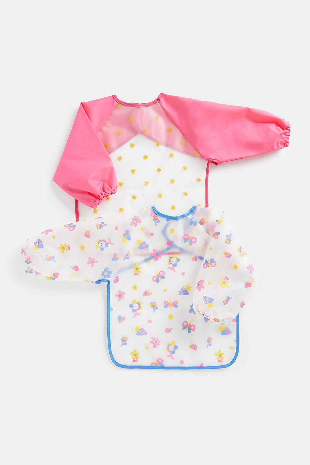 Mothercare Butterfly Sun Coverall Bibs - 2 Pack