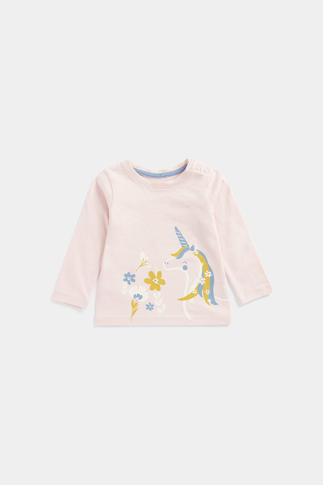 Mothercare Pink Party Horse Long-Sleeved T-Shirt