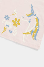 
                        
                          Load image into Gallery viewer, Mothercare Pink Party Horse Long-Sleeved T-Shirt
                        
                      