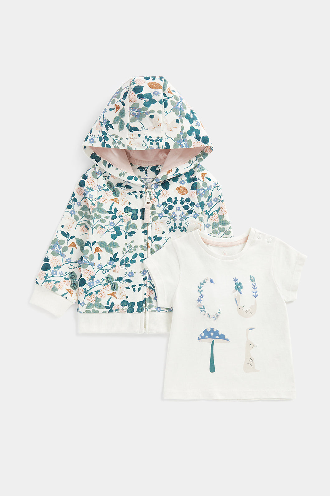 Mothercare T-Shirt and Zip-Up Hoody Set